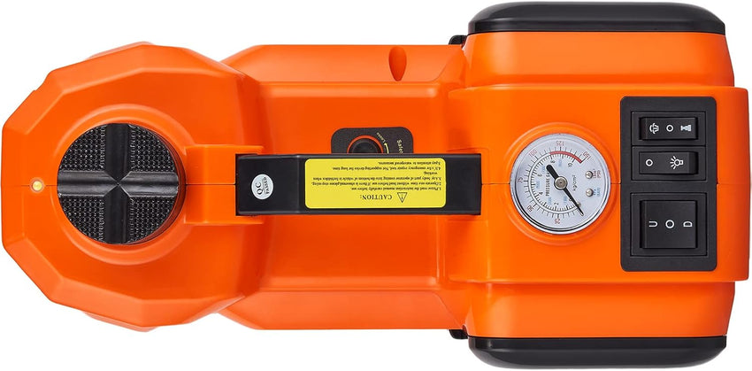 VEVOR Electric Car Jack, 5 Ton/11023 LBS Hydraulic Jack Lift with Electric Impact Wrench, Built-in Inflatable Pump, and LED Light for SUV MPV Sedan Truck Change Tires Garage Repair