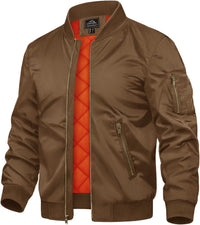 7DAY'S Men's Jackets-Bomber Jacket Fall Winter Warm Windbreaker Full Zip Casual Padded Coats