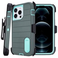 Phone Cases for iPhone 12 Pro Max Case Black with Belt Clip,3 Layers of Sturdy,Military Grade Shockproof ProMax Holster Protective Cases for Heavy Duty iPhone 12 Pro Max Phone Case Black Blue