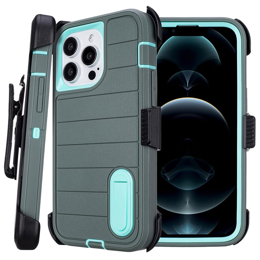 Phone Cases for iPhone 12 Pro Max Case Black with Belt Clip,3 Layers of Sturdy,Military Grade Shockproof ProMax Holster Protective Cases for Heavy Duty iPhone 12 Pro Max Phone Case Black Blue