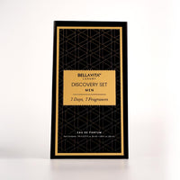 BellaVita Luxury Discovery Set Mens Perfumes (7x8ml) | Mini Perfume Gift Set for Men with Bergamot, OUD & Patchouli Oriented | Compact Long-Lasting Oud Colognes for Men | Cruelty Free Fragrance