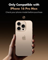 UNBREAKcable Screen Protector for iPhone 16 Pro Max, Pull-To-Protect Easy Installation, Auto Dust-Elimination, 9H+ Military-Grade Tempered Glass, Bubble-Free, Case Friendly, HD Clear, 6.9 Inch, 2 Pack