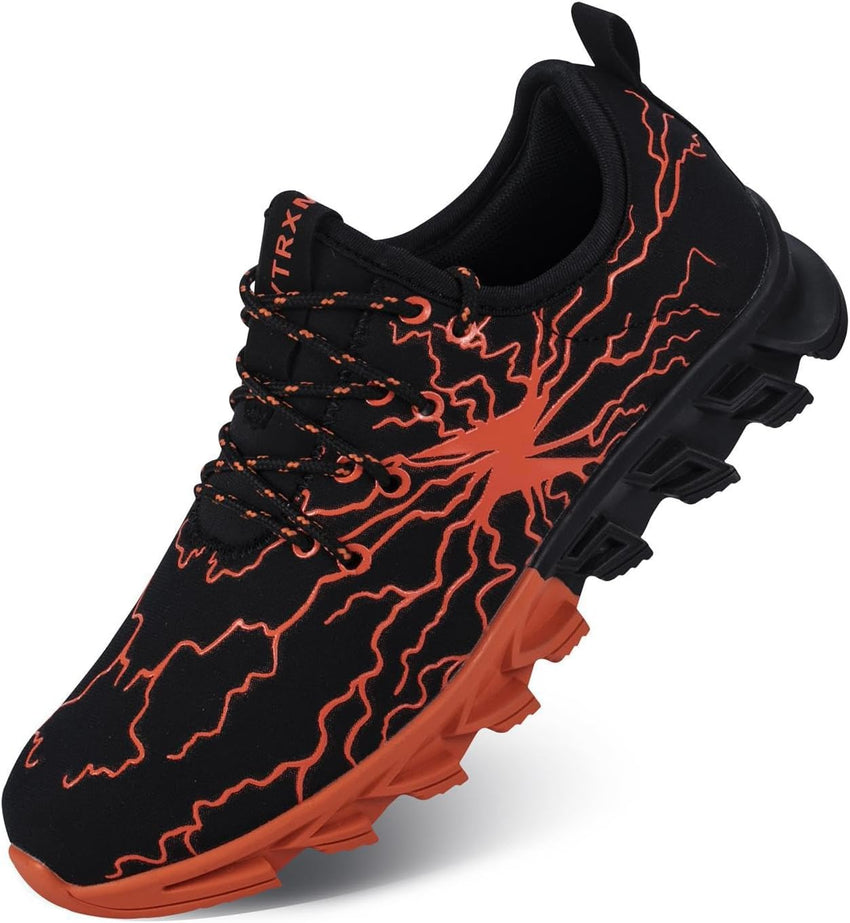 YTRXM Little/Big Boys Running Sneakers Lightweight Slip on Tennis Shoes