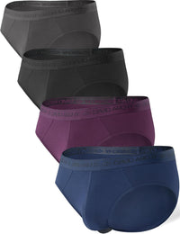 DAVID ARCHY Men's Underwear Ultra Soft Modal Dual Pouch Briefs Support Comfortable lightweight Briefs for Men 4 or 7 Pack