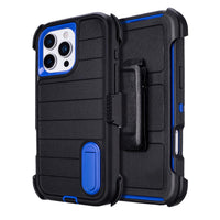 for Phone Case iPhone 16 Pro Case Black with Belt Clip Heavy Duty Holster for Shockproof Cases,3 Layers of Sturdy,Military Grade Defender Cover for iPhone 16 Pro Cases Black 6.3 Inch