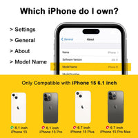 for Rugged iPhone 15 Case with Belt Clip Holster, Military Grade Heavy Duty Shockproof Cover for iPhone15 Case Protective with Stand 6.1 Inch (Black+Blue)