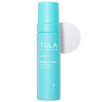 TULA Skin Care Keep It Clear - Acne Foam Cleanser, Contains Salicylic & Azelaic Acid & Probiotics, Clears & Soothes Acne, Brightens Past Blemish Marks, 6.3 fl oz.