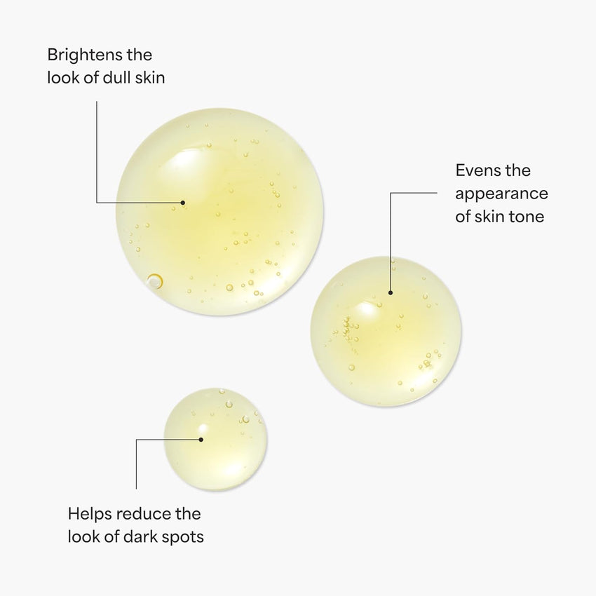 TULA Skin Care Brightening Treatment Drops - Vitamin C Serum, Brightens the Look of Dull Skin & Dark Spots, 1 fl oz.