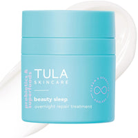 TULA Skin Care Beauty Sleep Overnight Repair Treatment - Anti-Aging, Night Cream, Contains Natural Peptides, AHAs, & Vitamin C to Reduce the Appearance of Lines and Dull Tone, 1.7 oz.
