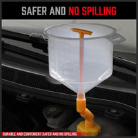 Ultimate No Spill Coolant Funnel Kit - 19-Piece Spill-Free Radiator Funnel Set, Spill Proof Radiator Bleeder Kit, Coolant Filling, Radiator Filler, Extra Funnels and Adapters for Universal Vehicle