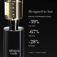 Armani Beauty - Code - Eau de Parfum - Cologne for Men - Fougère Ambery Spicy Men’s Fragrance - Green Mandarin, Nutmeg, Tonka Bean Notes