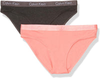 Calvin Klein womens Motive Cotton Multipack Bikini Panty 2 Pack