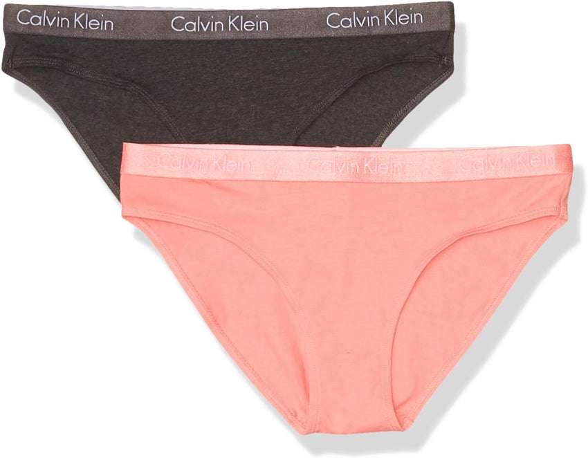 Calvin Klein womens Motive Cotton Multipack Bikini Panty 2 Pack