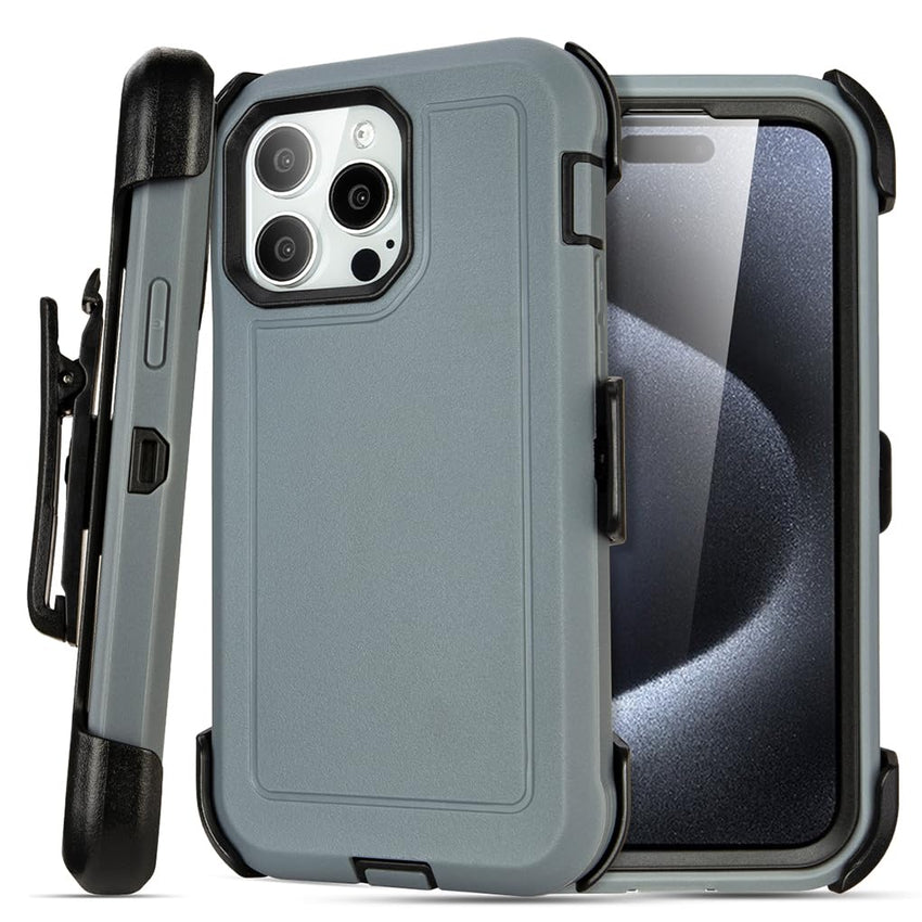 for Black iPhone 16 Pro Case with Belt Clip, for Shockproof iPhone 16 Pro Case Heavy Duty,3 Layers of Sturdy,Anti-Drop,Military-Grade Defender Cover for iPhone 16Pro Case Black