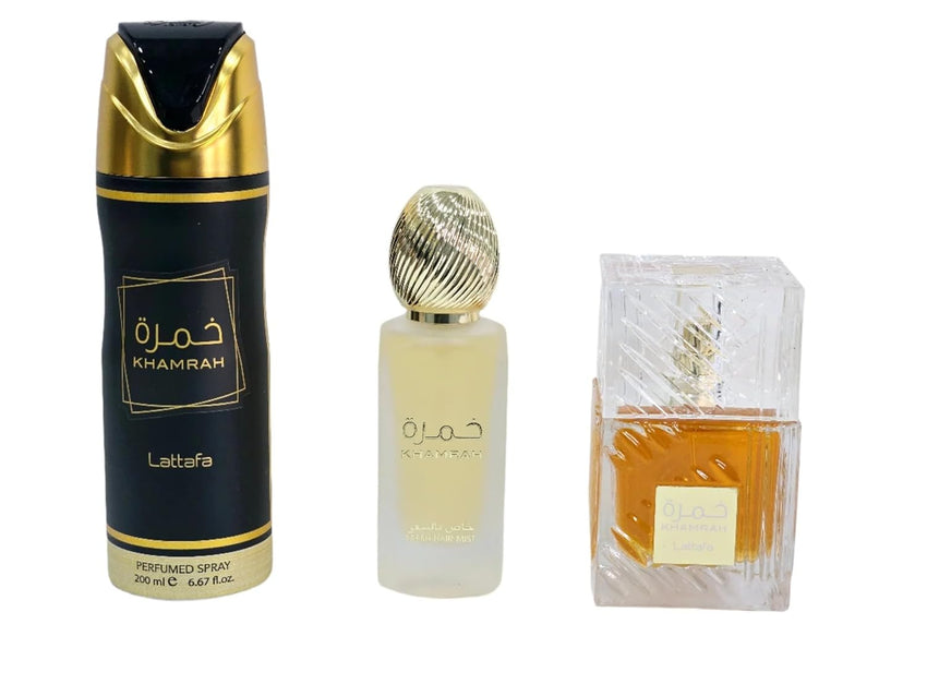 Lattafa Khamrah - Vanilla, Warm Spicy, Amber, Cinnamon - Eau de Parfum Long-Lasting Fragrance for Unisex, 3.40 Ounce / 100 ml