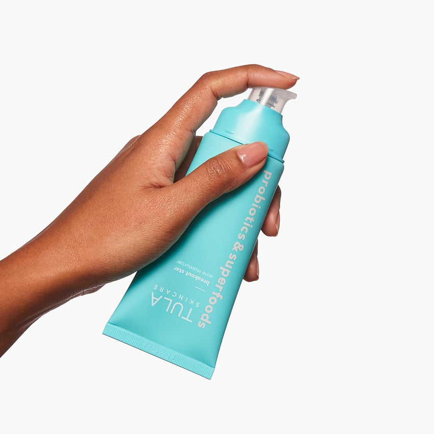 TULA Skin Care Breakout Star - Acne Moisturizer, Prevents & Treats Mild Breakouts, Brightens Marks, Soothes Skin, Contains Probiotics, Salicylic & Azelaic Acid, Niacinamide, Watermelon, 1.7 fl oz.