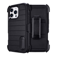 for Phone Case iPhone 16 Pro Case Black with Belt Clip Heavy Duty Holster for Shockproof Cases,3 Layers of Sturdy,Military Grade Defender Cover for iPhone 16 Pro Cases Black 6.3 Inch
