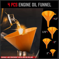 Ultimate No Spill Coolant Funnel Kit - 19-Piece Spill-Free Radiator Funnel Set, Spill Proof Radiator Bleeder Kit, Coolant Filling, Radiator Filler, Extra Funnels and Adapters for Universal Vehicle