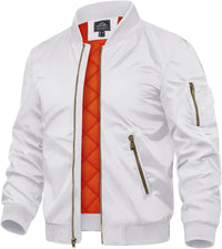 7DAY'S Men's Jackets-Bomber Jacket Fall Winter Warm Windbreaker Full Zip Casual Padded Coats