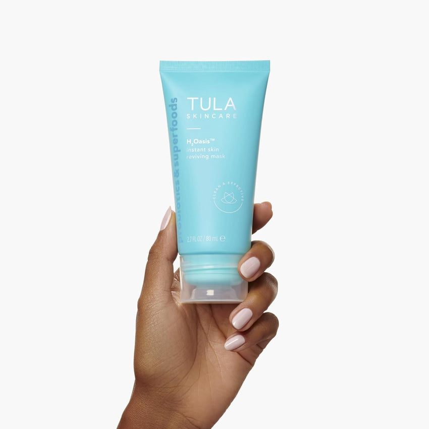 TULA Skin Care H2Oasis Instant Skin Reviving Mask - Hydrating Face Mask, Plumps and Energizes Tired Dehydrated Skin, Contains Resurrection Plant and Desert Lime, 2.7 Fl Oz.