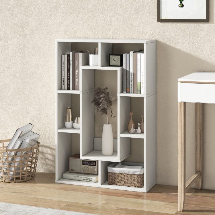 7 - Cube Geometric Bookshelf Modern Decorative Open Bookcase - 7DAY'S
