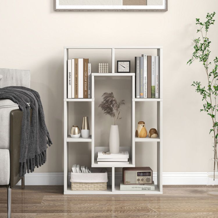 7 - Cube Geometric Bookshelf Modern Decorative Open Bookcase - 7DAY'S