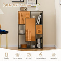 7 - Cube Geometric Bookshelf Modern Decorative Open Bookcase - 7DAY'S