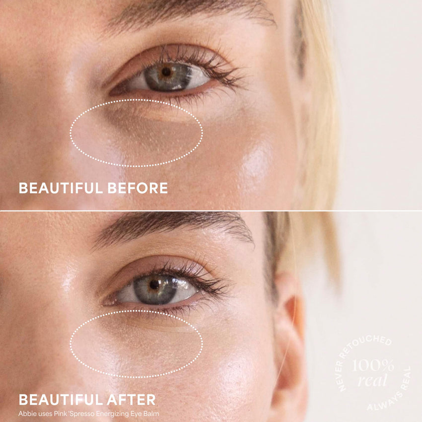 TULA Skin Care Spresso Energizing Eye Balm - Energizing & Hydrating Caffeine Under Eye Treatment for Dark Circles, Portable and Perfect to Use On-the-go, 0.35 oz.