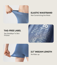 DAVID ARCHY Men's Underwear Ultra Soft Modal Support Pouch Trunks Moisture Wicking Boxer Briefs for Men Multipack