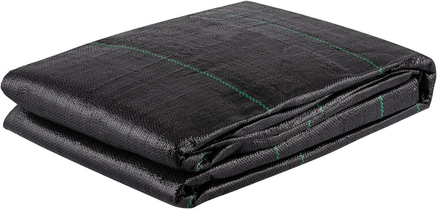 VEVOR Driveway Fabric, Heavy Duty 6x300ft 3oz Woven Landscape Fabric, Garden Weed Barrier Fabric, Weed Control Fabric, Geotextile Fabric for Landscaping, Ground Cover, Weed Block Gardening Mat, Black