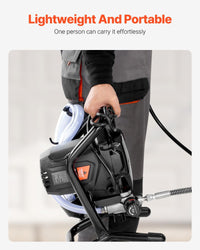 VEVOR 750W Stand Airless Paint Sprayer, 3000PSI High Efficiency Electric Airless Sprayer, Fine and Even Painting Effect, Handheld Paint Sprayers for Home Interior and Exterior Furniture and Fences