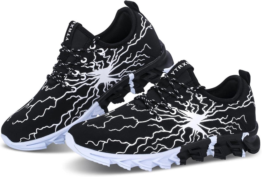 YTRXM Little/Big Boys Running Sneakers Lightweight Slip on Tennis Shoes