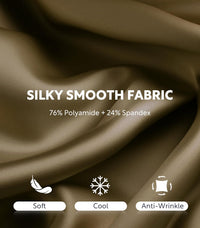 DAVID ARCHY Stretch Satin Boxers for Men, Silk Feeling Boxer Shorts, Breathable Loose Men's Underwear for Sleep 3 Pack