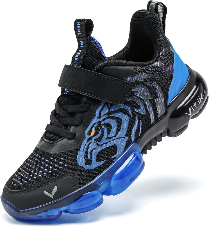 JMFCHI Boys Girls Kids' Sneakers Knitted Mesh Sports Shoes Breathable Lightweight Running Shoes for Kids Fashion Athletic Casual Shoes