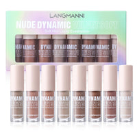 Jolilab 8 Colors Matte Liquid Eyeshadow With Subtle Shimmer Set Waterproof Long-Lasting Neutral Naked Smooth Creamy Eyeshadow Lightweight Gift for Girls and Women