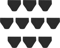 Hanes womens High-cut Panties Pack, High-waisted Briefs, Moisture-wicking Cotton Underwear, 10-pack (Colors May Vary)