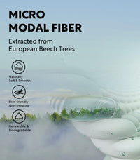 DAVID ARCHY Men's Undershirts Micro Modal Ultra Soft T-Shirts Stretch Moisture-Wicking Crewneck/V-Neck Tees for Men, 3-Pack