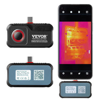 VEVOR Thermal Imaging Camera, 320 x 240 Pixels Super Resolution, 25Hz Refresh Rate Infrared Camera with -4 to 752°F Temperature Range, 32G Built-in SD Card, and Rechargeable Li-ion Battery