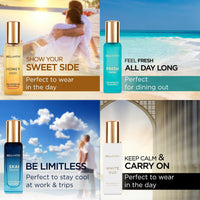 BellaVita Luxury Unisex Cologne Gift Set (4x20ml) | Fragrances Includes Honey OUD, SKAI, FRESH & White OUD | Travel Size Mini Perfumes & Spicy Vanilla Perfume Oil | Unisex Perfume for Women & Men