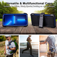 for Phone Case iPhone 13 Pro Max Case Black with Belt Clip Heavy Duty Holster for Shockproof Cases,3 Layers of Sturdy,Military Grade Defender Cover for iPhone 13 Pro Max Cases Black 6.7 Inch