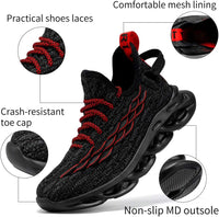 JMFCHI Boys Girls Kids' Sneakers Knitted Mesh Sports Shoes Breathable Lightweight Running Shoes for Kids Fashion Athletic Casual Shoes