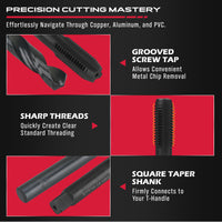 Thread Repair Thread Chaser Tool Set - 49PCS Thread Cleaner Rethreading Master Kit Metric SAE Bolt Restorer File Nut Rethreader Automotive Wheel Stud Spark Plug Engine Standard Screw Threading UNC UNF