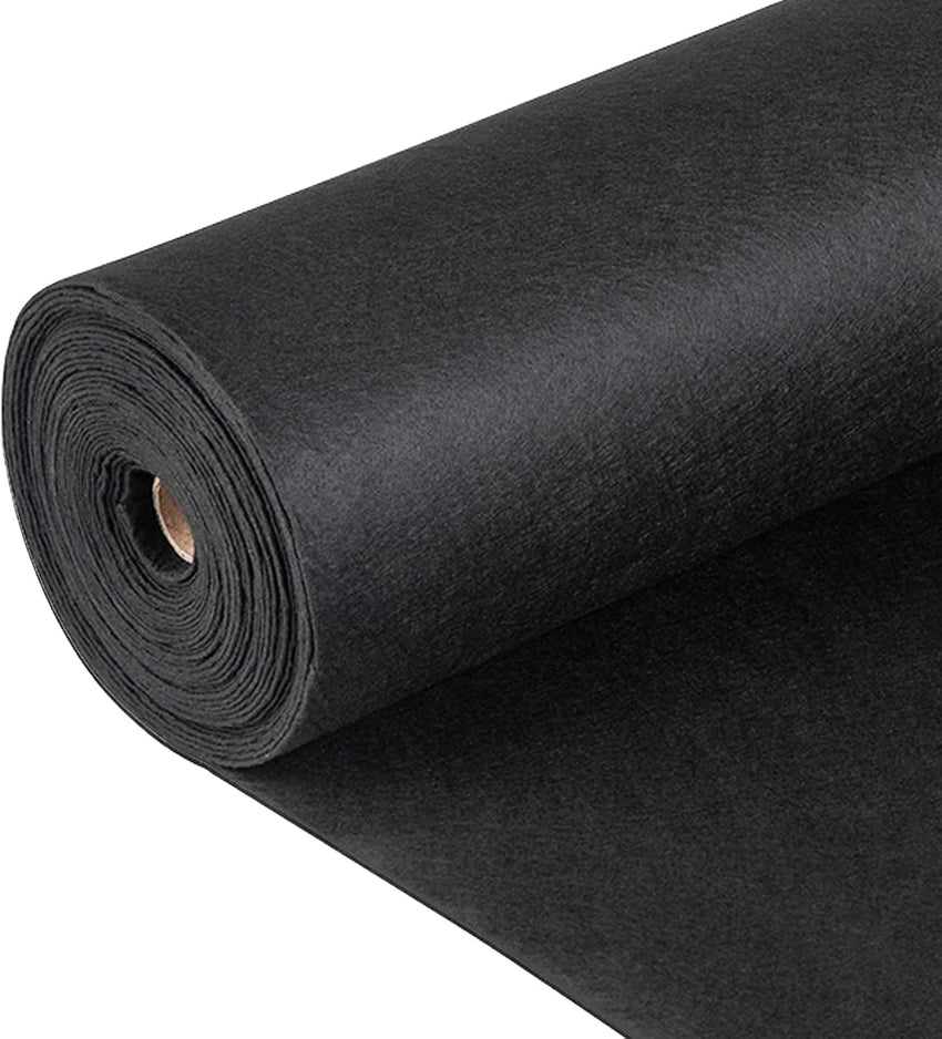 VEVOR Driveway Fabric, Heavy Duty 6x300ft 3oz Woven Landscape Fabric, Garden Weed Barrier Fabric, Weed Control Fabric, Geotextile Fabric for Landscaping, Ground Cover, Weed Block Gardening Mat, Black