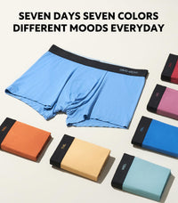 DAVID ARCHY Mens Underwear Rayon Made from Bamboo 7-Pack, Wicking-Moisture & Cool Boxer Briefs with Support Pouch