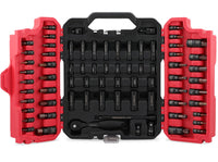 Hex Bit Impact Socket Set: 36-Piece with 4 Adapters, 1/4" 3/8" 1/2" Drive Master Allen Impact Socket Set, SAE and Metric, H5-H19 & 3/4"-5/64", Heavy Duty Storage Case, Automotive Mechanic