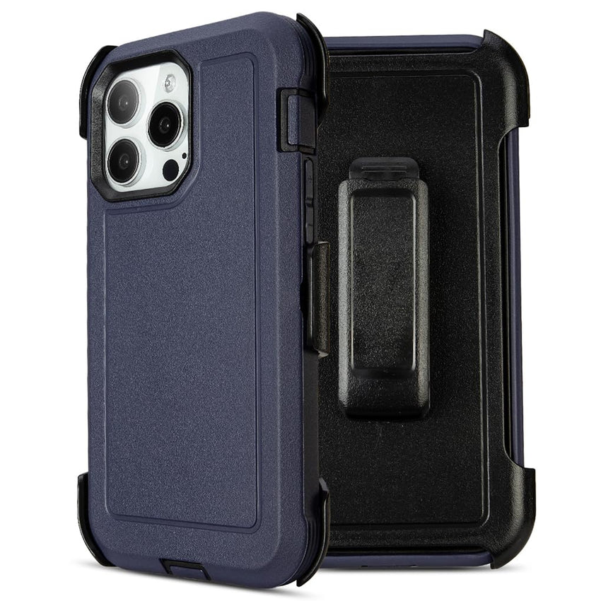 for Black iPhone 16 Pro Case with Belt Clip, for Shockproof iPhone 16 Pro Case Heavy Duty,3 Layers of Sturdy,Anti-Drop,Military-Grade Defender Cover for iPhone 16Pro Case Black