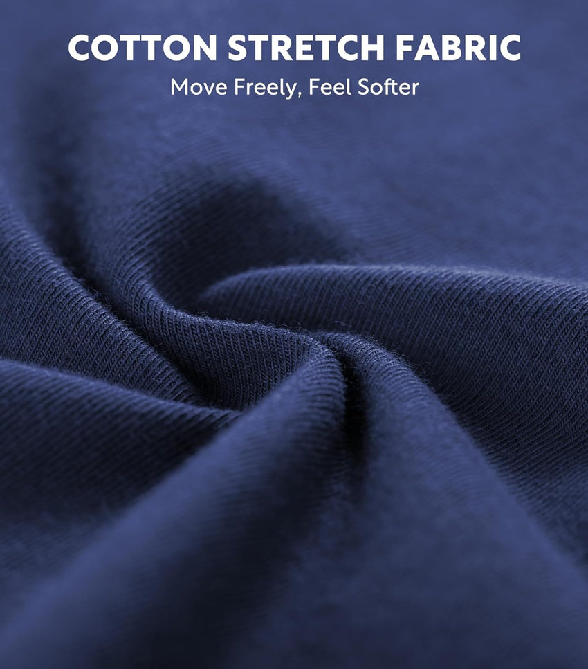 DAVID ARCHY Mens Pajamas Set - Soft Pj Sets for Men Long Sleeve Pajamas Men Cotton Mens Pjs Sets Loungewear with Pockets