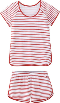 Hilinker Womens Sexy Pajama Set Ruched Lace Trim Cami and Shorts Summer Cute Pjs 2 Piece