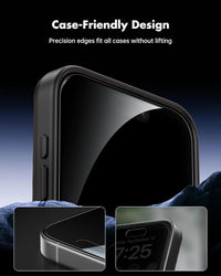 UNBREAKcable Privacy Screen Protector for iPhone 16 Pro Max (6.9-Inch), 2-Pack + 2 Lens Protectors|25° Anti-Spy|9H Hardness|Anti-Fingerprint|HD Clarity Tempered Glass