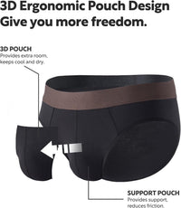 DAVID ARCHY Men's Underwear Briefs Rayon Made from Bamboo Wicking-Moisture Support Pouch Soft Underwear for Men 4 or 7 Pack